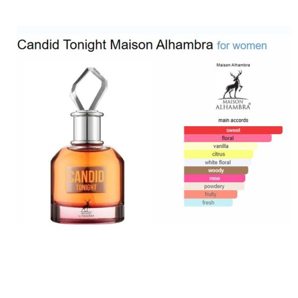 Candid Tonight Eau De Parfum 100 ml ~ Maison Alhambra - Imagen 3